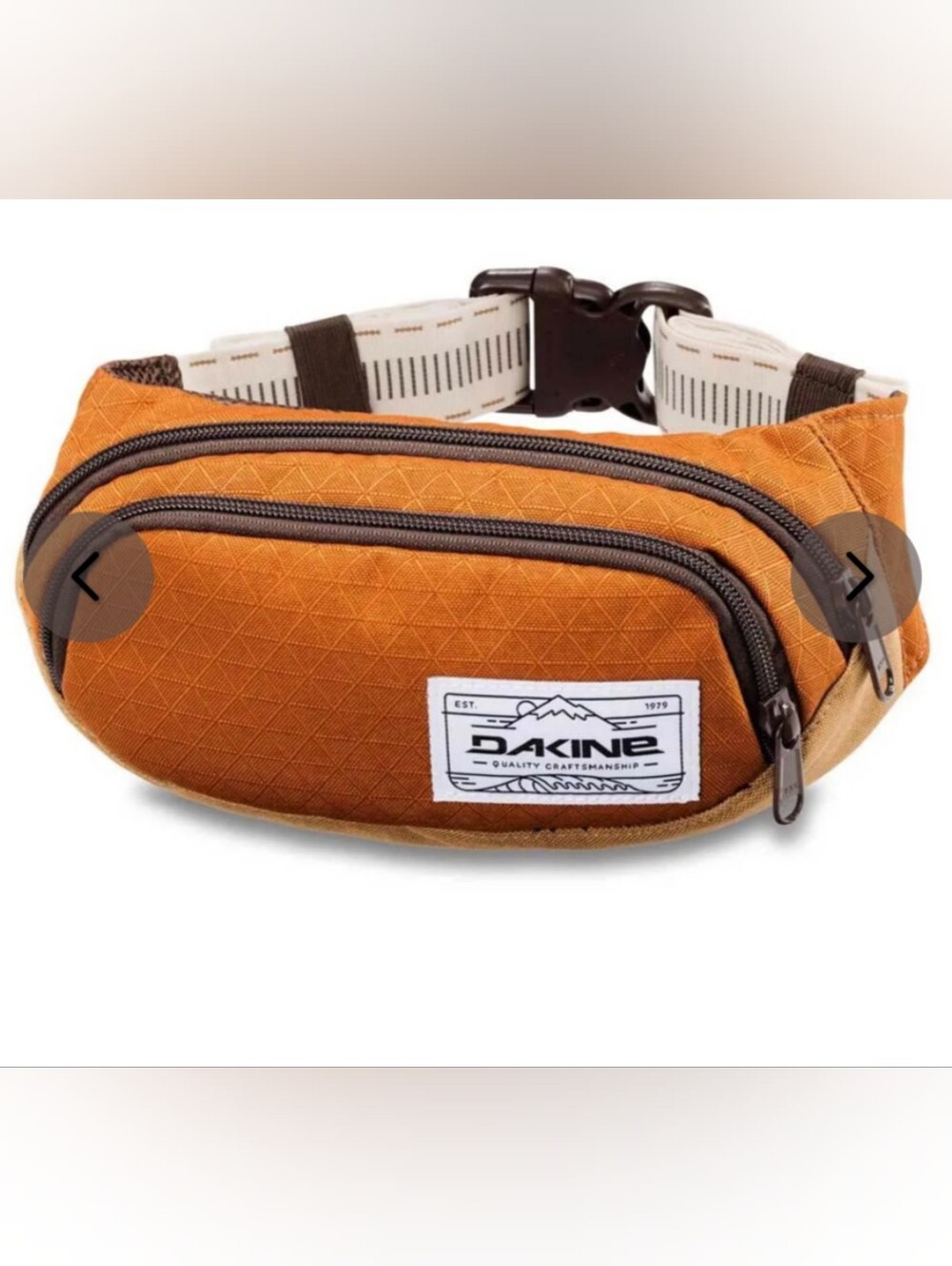 Dakine Orange Fanny Pack Fleece Lined Sunglasses Pocket Hiking Festival Outdoors